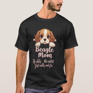 Lustige Beagle-Mama-Hund Beagle-Mama Humor Zitat T-Shirt