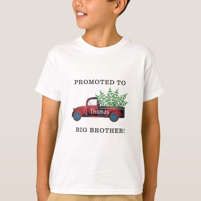 lustige Beförderung zum großen Bruder Weihnachtswa T-Shirt (Vorderseite)