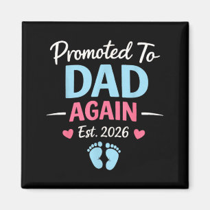 Lustige Beförderung zum Papa 2026 Ankündigung neue Magnet