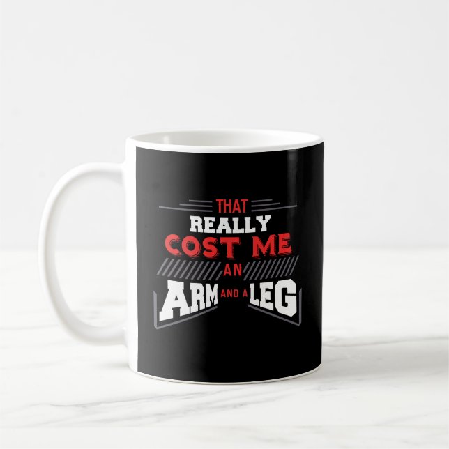 Lustige Bein-Amputiert-Geschenk-Kaffee-Tasse Kaffeetasse (Links)