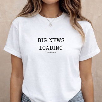 Lustige Bekanntgabe der Schwangerschaft Baby Revea T-Shirt
