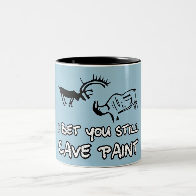 Lustige Beleidigung Zweifarbige Tasse (Mittel)