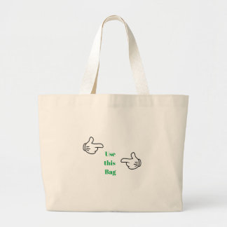 Lustige Benutze diese Tasche Minimalistische grüne