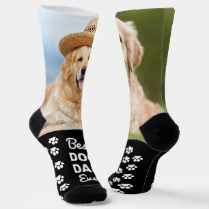 Lustige benutzerdefinierte beste HUNDEVATER Person Socken