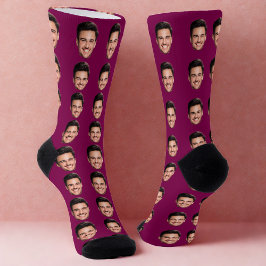 Lustige benutzerdefinierte Gesichtssocken Socken