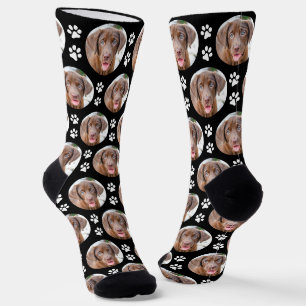 Lustige benutzerdefinierte Hund Haustier Foto Süße Socken