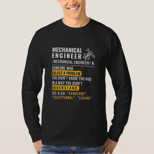Lustige Berufsbezeichnung Maschinenbauingenieur T-Shirt