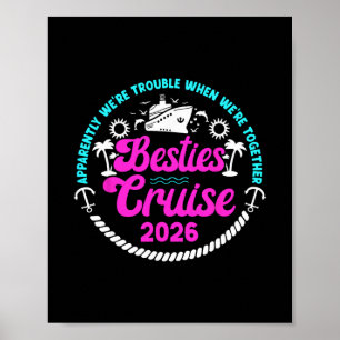 Lustige beste Freunde Kreuzfahrt 2026 Urlaub beste Poster