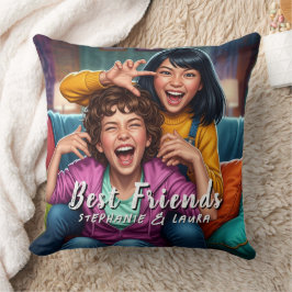 Lustige beste Freundinnen  Kissen
