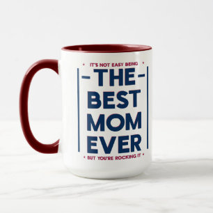 Lustige beste Mutter überhaupt moderne navyblaue M Tasse