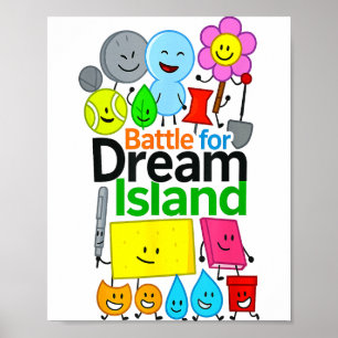 Lustige Bfdi-Grafiken für Kids Battle For Dream Poster