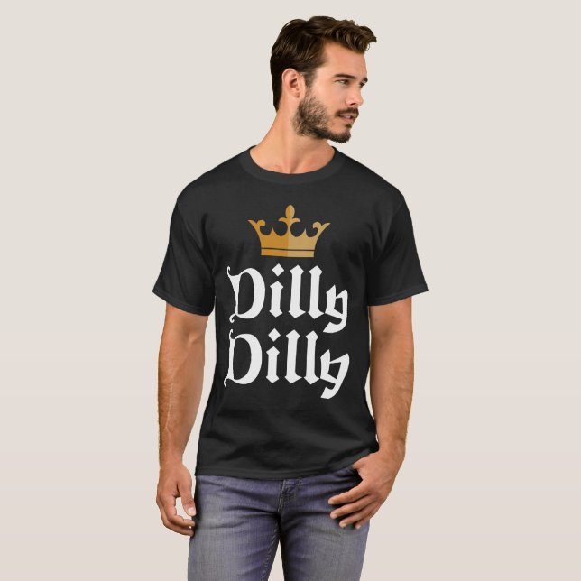 Lustige Bier-Knospe Dillydilly-Goldkronen-St. T-Shirt (Vorne ganz)