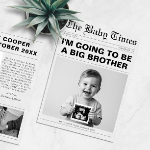 Lustige Big Brother Zeitung Schwangerschaft Ankündigung