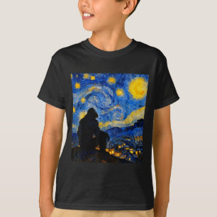 Lustige Bigfoot-Grafik im Stil von Van Gogh Sasqua T-Shirt