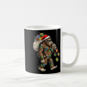 Lustige Bigfoot-Weihnachtsbaumlichter Xmas Jungen  Kaffeetasse