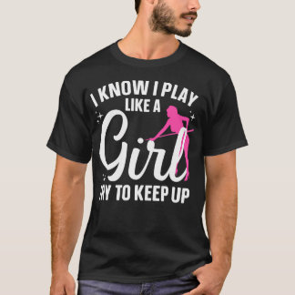 Lustige Billard-Kunst für Frauen Mädchen 8 Ball Li T-Shirt
