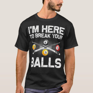 Lustige Billard-Kunst für Männer Frauen Billardlie T-Shirt
