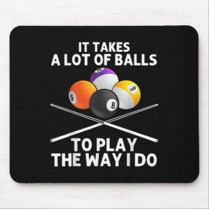 Lustige Billard-Kunst für Männer, Jungen Billardli Mousepad