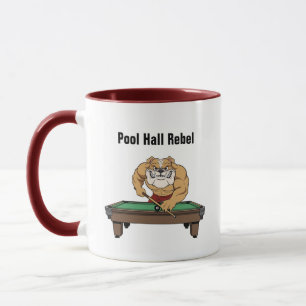 Lustige Billard-Poolhall-Rebell-Coffee-Mugs Tasse
