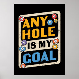 lustige Billardsportarten Poster