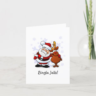 Lustige Bingle Jells Weihnachtskarte Feiertagskarte