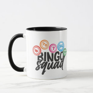 Lustige Bingo-Mannschaftswortkunst  Tasse