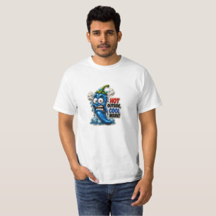 Lustige Blaue Chili-Schote T-Shirt