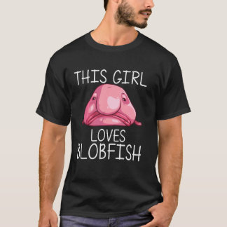 Lustige Blobfisch Mädchen Kinder Meerestiere Fisch T-Shirt