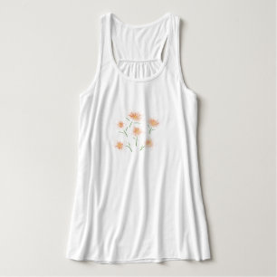 lustige Blume in diesem Sommer Tank Top