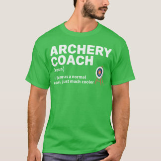 Lustige Bogenschieß-Coach-Definition Mädchen T-Shirt