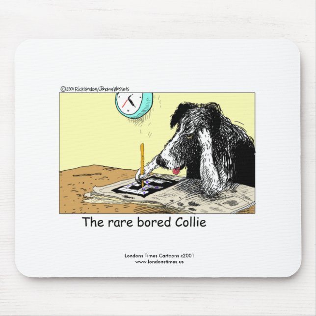 Lustige Border Collie-Mauspad Mousepad (Vorne)
