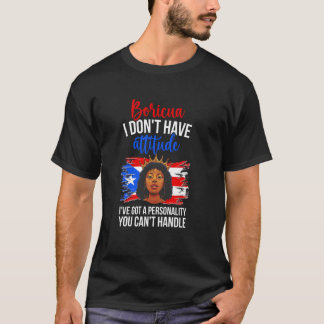 Lustige Boricua Latina puerto-ricanisches Mädchen T-Shirt