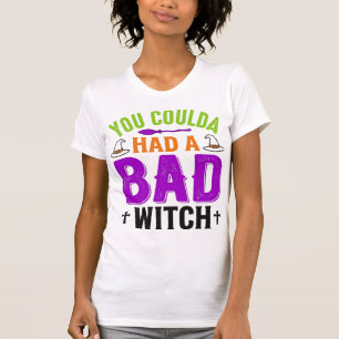 Lustige Böse Hexe Halloween Zitat Vektor Design_1 T-Shirt