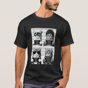 Lustige böse Katzen Aufstellung Aufnahmen 03 T-Shirt