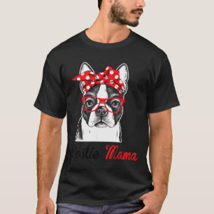 Lustige Boston Terrier-Hundemama Mütter T-Shirt