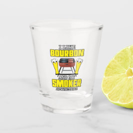 lustige Bourbon liebt Wortkunst Schnapsglas