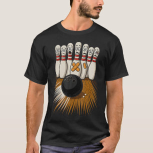 Lustige Bowling-Angst-Kegel T-Shirt