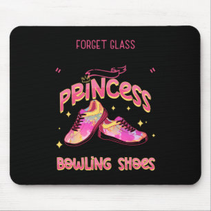 Lustige Bowling Schuhe für Prinzessinnen Damen Mousepad