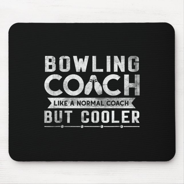 Lustige Bowling-Trainer-Definition Bowling-Trainer Mousepad (Vorne)