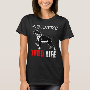 Lustige Boxer-Mama-Welpen-Hund-Vater-Cute-Thug-Lif T-Shirt