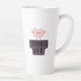 Lustige Brain Power Bekleidung für Überdenker Milchtasse