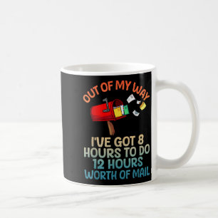 Lustige Briefträger-Kunst für Männer Frauen Postbo Kaffeetasse