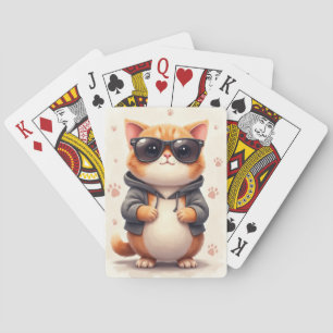 Lustige Britisch Kurzhaar Kawaii Katze Spielkarten