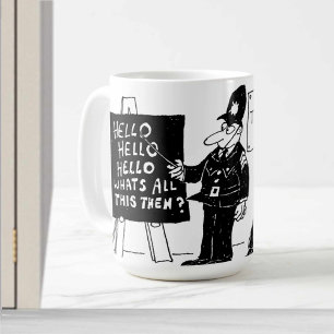 Lustige britische Polizeiausbildungsschule Kaffeetasse