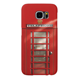 Lustige britische rote Telefonzelle