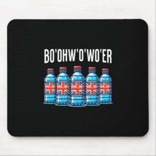 Lustige britische Urlaubsflasche Wasser Und Großbr Mousepad