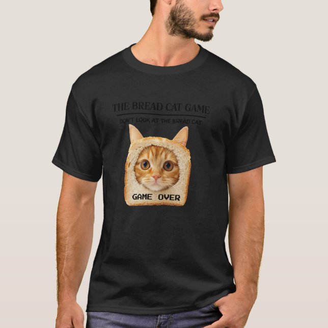 Lustige Brotkatze T-Shirt (Vorderseite)
