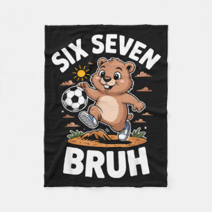 Lustige Bruh Fußball Groundhog Day 67 Meme Pyjama Fleecedecke