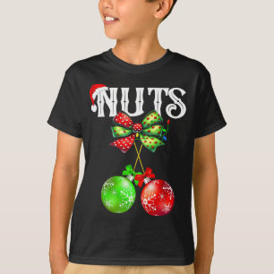 Lustige Brustnüsse Maronen Passende Familie Weihna T-Shirt