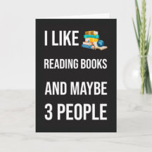 Lustige Buchlesekarten Humor Leser Bücherwurm